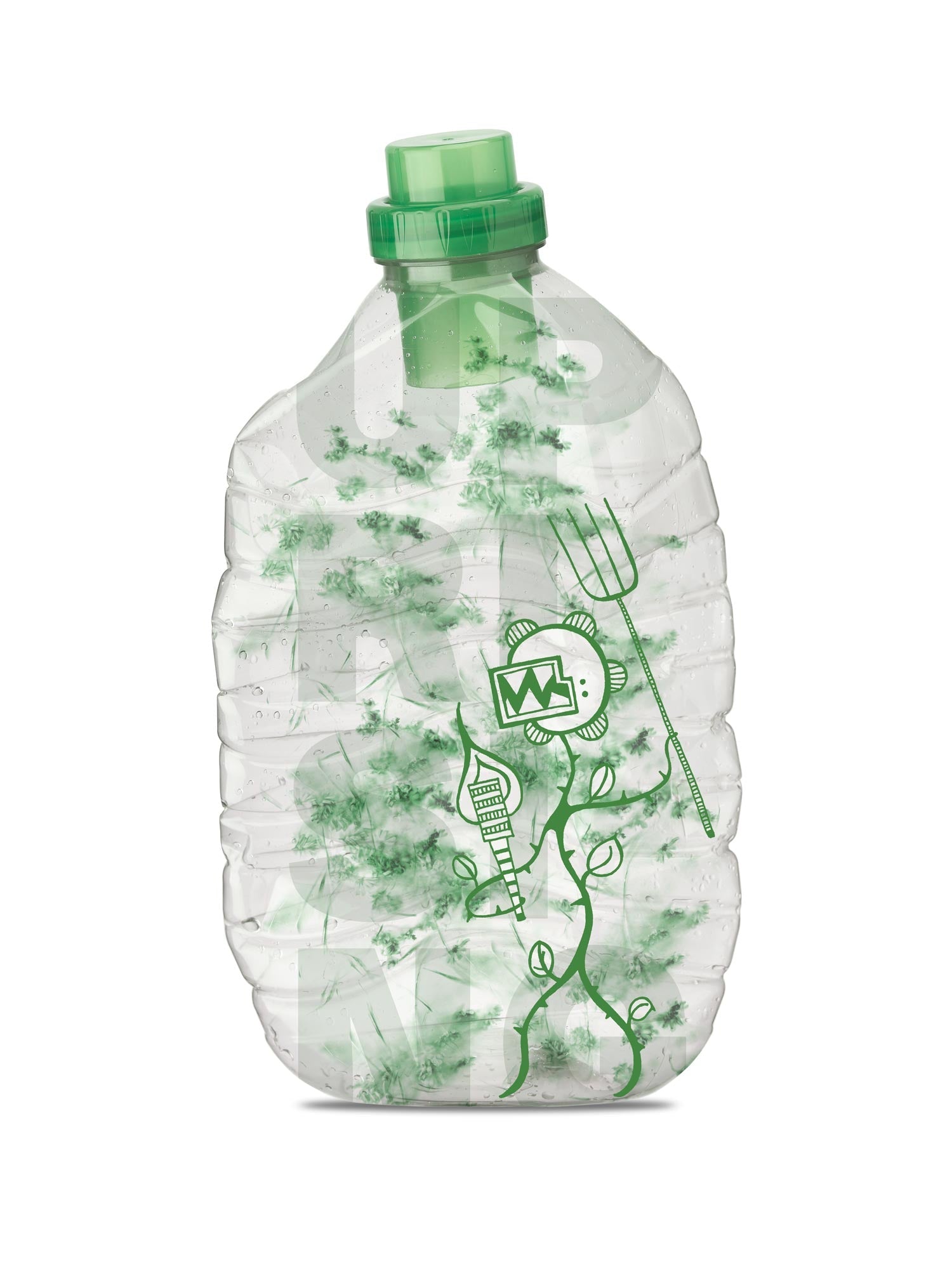 Aufstand der Pflanzen - digital colorierte Illustration - Illuwillu 600x800mm Farbe Kunstdrucke Sinnbild