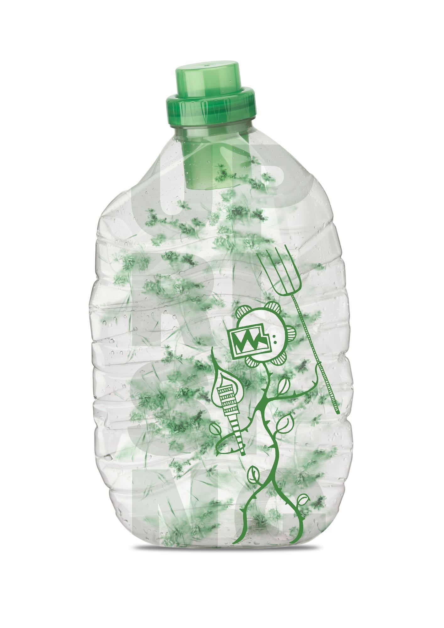 Aufstand der Pflanzen - digital colorierte Illustration - Illuwillu 500x700mm Farbe Kunstdrucke Sinnbild