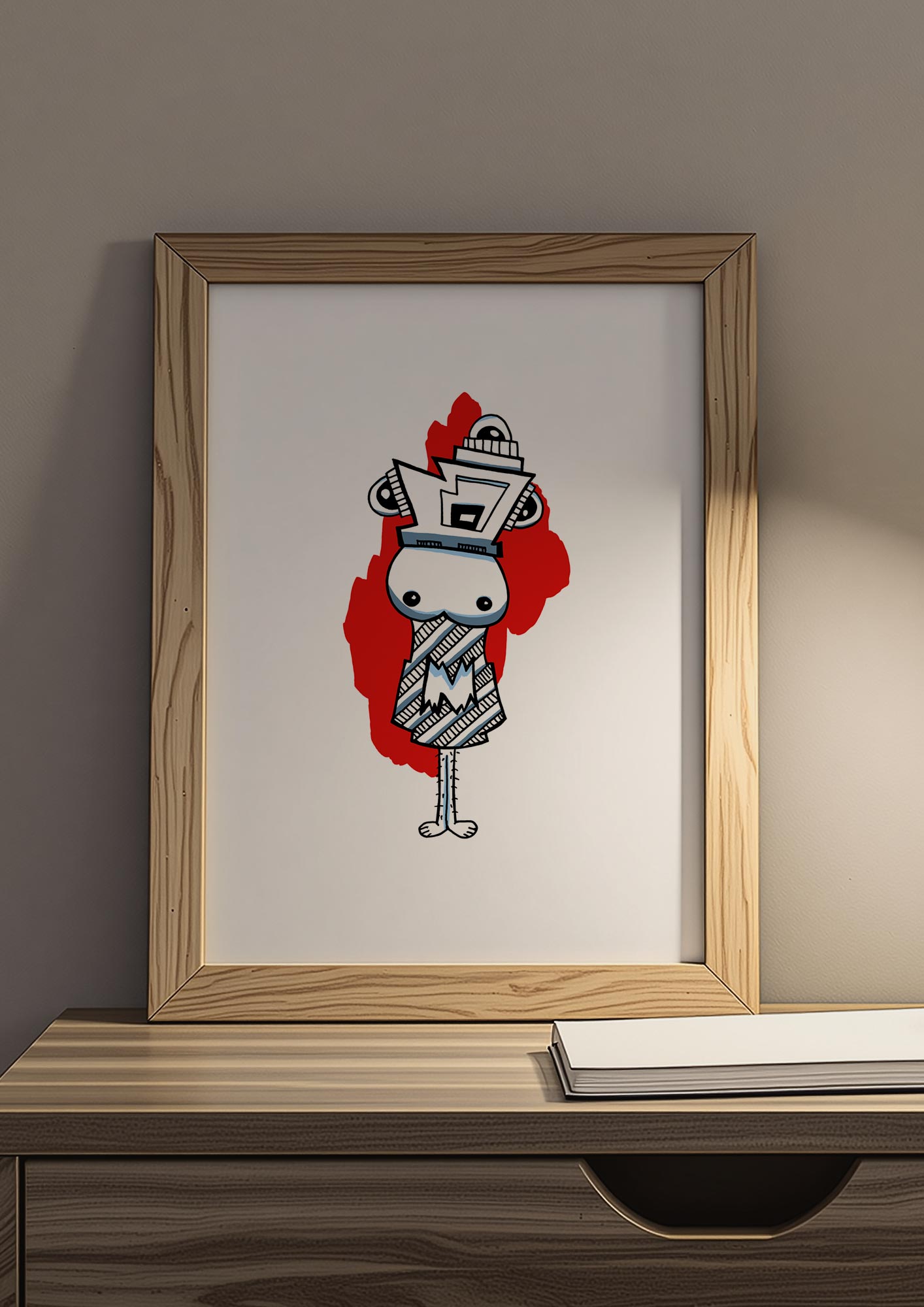 Schöne Augen & Möpse - digital colorierte Illustration - Illuwillu Kunstdruck 210x297mm adults only CharakterFarbe